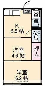 グレンズコテイジ 202 ｜ 香川県高松市花園町３丁目（賃貸アパート2K・2階・32.48㎡） その2