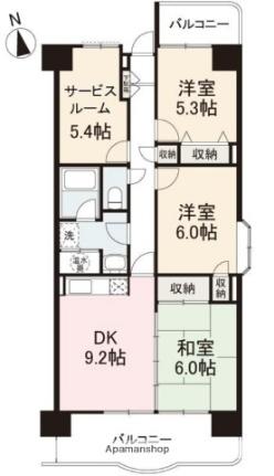 アメニティハイツ14 1005｜香川県高松市木太町(賃貸マンション3SDK・10階・71.64㎡)の写真 その2