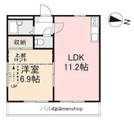 福岡レジデンスＢ 106｜香川県高松市福岡町３丁目(賃貸アパート1LDK・1階・36.00㎡)の写真 その2