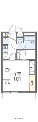 レオパレスエクレール鬼無 107｜香川県高松市鬼無町藤井(賃貸アパート1K・1階・23.18㎡)の写真 その2