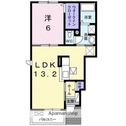 セレーナ・ルーチェ 101｜香川県さぬき市大川町富田西(賃貸アパート1LDK・1階・45.27㎡)の写真 その2