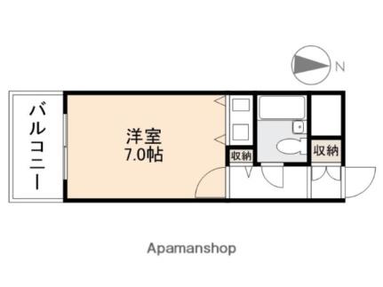 朝日プラザアーバンコア高松205号室 205 ｜ 香川県高松市大工町（賃貸マンション1R・2階・18.90㎡） その2