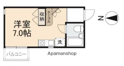 パークサイドＫ 102｜香川県高松市鶴市町(賃貸マンション1R・1階・20.00㎡)の写真 その2