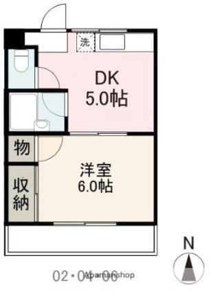 ヴィルシーク新北 104｜香川県高松市新北町(賃貸マンション1DK・1階・27.00㎡)の写真 その2