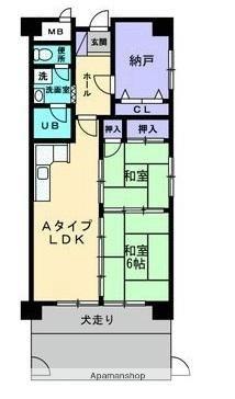 マイハウス屋島 501｜香川県高松市木太町(賃貸マンション2SLDK・5階・60.05㎡)の写真 その2