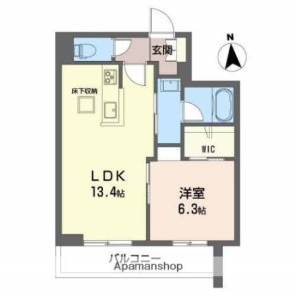 バルビゾン花園 102｜香川県高松市花園町２丁目(賃貸マンション1LDK・1階・46.01㎡)の写真 その2