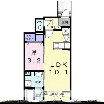 クラール元山駅前Ａ 103｜香川県高松市元山町(賃貸アパート1LDK・1階・36.29㎡)の写真 その2