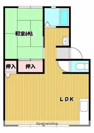 サンビレッジ弐番街Ｂ棟 102｜香川県綾歌郡宇多津町浜六番丁(賃貸アパート1LDK・1階・39.41㎡)の写真 その2