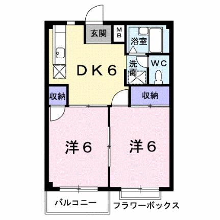 エルディム天野 102｜香川県丸亀市土器町東８丁目(賃貸アパート2DK・1階・39.74㎡)の写真 その2