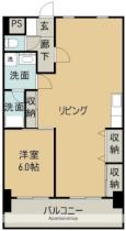 ウッドネスト坂出 402 ｜ 香川県坂出市本町１丁目（賃貸マンション1LDK・4階・57.56㎡） その2