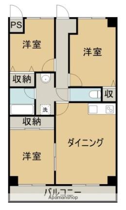 メゾン・ド・ミウラ 302｜香川県丸亀市川西町北(賃貸マンション3LDK・3階・60.00㎡)の写真 その2