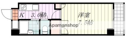 湯渡マンション 305｜愛媛県松山市湯渡町(賃貸マンション1K・3階・23.80㎡)の写真 その2