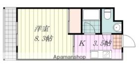 イーストピーク21 202 ｜ 愛媛県松山市緑町１丁目（賃貸マンション1K・2階・26.47㎡） その2