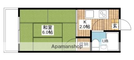 コーポ矢野 ｜愛媛県松山市吉藤２丁目(賃貸アパート1K・2階・17.39㎡)の写真 その2