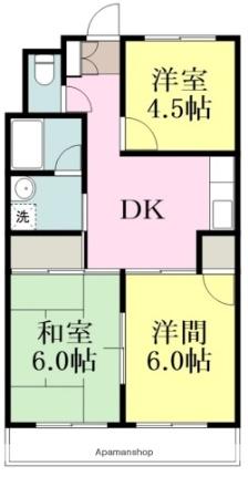 徳和マンション ｜愛媛県東温市横河原(賃貸マンション3DK・4階・48.99㎡)の写真 その2
