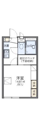 レオパレスグランドカメリア 105｜愛媛県松山市居相６丁目(賃貸アパート1K・1階・23.18㎡)の写真 その2