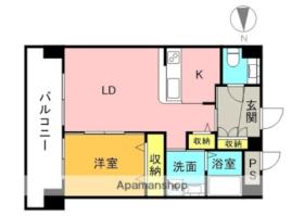 エンブレム持田 102 ｜ 愛媛県松山市持田町２丁目（賃貸マンション1LDK・1階・46.50㎡） その2