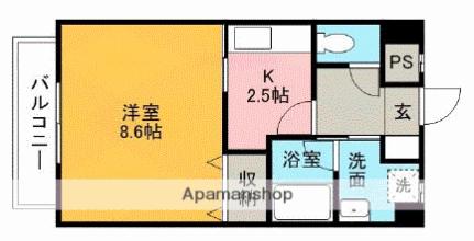 ロイヤルビラ南小坂 302｜愛媛県松山市小坂１丁目(賃貸マンション1K・3階・29.20㎡)の写真 その2