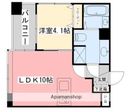 ヴァレーレ萱町 505 ｜ 愛媛県松山市萱町３丁目（賃貸マンション1LDK・5階・32.63㎡） その2