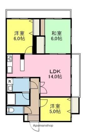 ライオンズガーデン姫原 311｜愛媛県松山市姫原３丁目(賃貸マンション3LDK・3階・72.50㎡)の写真 その2