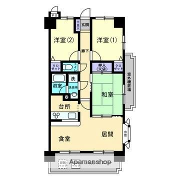 ライオンズガーデン姫原 301｜愛媛県松山市姫原３丁目(賃貸マンション3LDK・3階・68.01㎡)の写真 その2