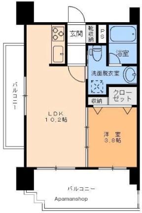 愛媛県松山市小栗３丁目(賃貸マンション1LDK・7階・33.28㎡)の写真 その2