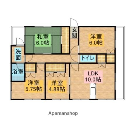 愛媛県松山市和気町１丁目（賃貸マンション4LDK・3階・65.00㎡） その2