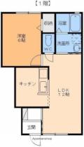 愛媛県松山市南梅本町（賃貸アパート1LDK・1階・40.70㎡） その2