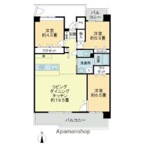 愛媛県松山市千舟町７丁目（賃貸マンション3LDK・6階・83.60㎡） その2