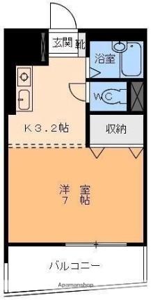 愛媛県松山市山越５丁目（賃貸マンション1R・6階・23.60㎡） その2