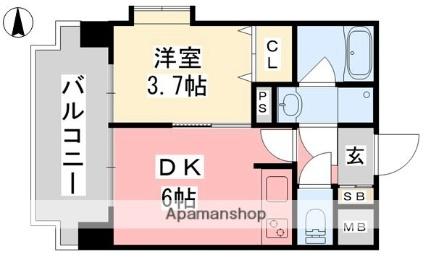 愛媛県松山市道後今市（賃貸マンション1DK・3階・28.73㎡） その2