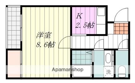 愛媛県松山市桑原５丁目（賃貸マンション1K・3階・31.17㎡） その2