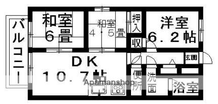 愛媛県松山市久保田町(賃貸アパート3LDK・2階・59.62㎡)の写真 その2