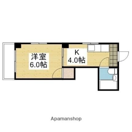 久保ビル ｜愛媛県松山市勝山町２丁目(賃貸マンション1K・5階・21.89㎡)の写真 その2