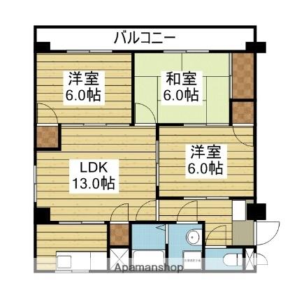 レジデンス市坪 ｜愛媛県松山市市坪南１丁目(賃貸マンション3LDK・5階・76.95㎡)の写真 その2