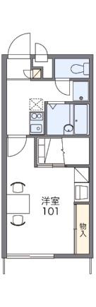 レオパレスグランドカメリアII 210｜愛媛県松山市居相４丁目(賃貸アパート1K・2階・23.18㎡)の写真 その2