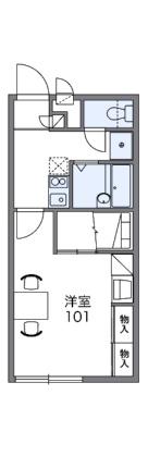 レオパレスとねりこ1 114｜愛媛県松山市今在家２丁目(賃貸アパート1K・1階・23.18㎡)の写真 その2