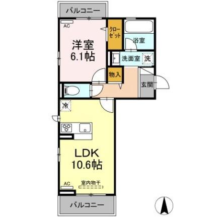 フォレスト和泉Ａ棟 ｜愛媛県松山市和泉南４丁目(賃貸アパート1LDK・3階・42.93㎡)の写真 その2