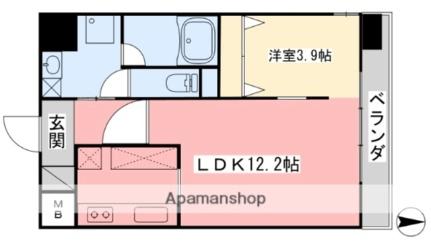 アーバン松前町 ｜愛媛県松山市松前町３丁目(賃貸マンション1LDK・8階・36.46㎡)の写真 その2