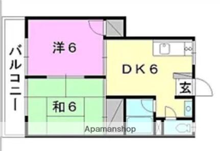 愛媛県松山市本町３丁目(賃貸マンション2DK・3階・59.50㎡)の写真 その2