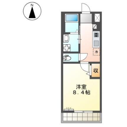 ユーロピュア　西山 110｜愛媛県松山市小坂５丁目(賃貸アパート1K・1階・29.75㎡)の写真 その2