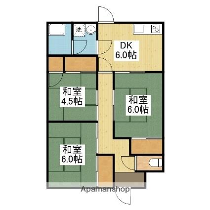 愛媛県松山市小栗７丁目(賃貸一戸建3DK・1階・57.70㎡)の写真 その2