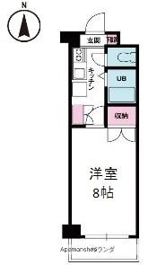 愛媛県松山市中村３丁目(賃貸マンション1K・4階・24.79㎡)の写真 その2