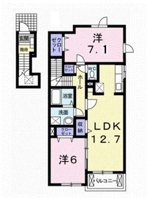 プロムナードさつき_間取り_0