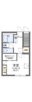 レオパレスＪＵＮ東野 107 ｜ 愛媛県松山市東野５丁目（賃貸アパート1K・1階・23.97㎡） その2