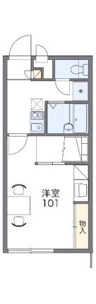 レオパレス古川II 110｜愛媛県松山市古川南２丁目(賃貸アパート1K・1階・22.70㎡)の写真 その2