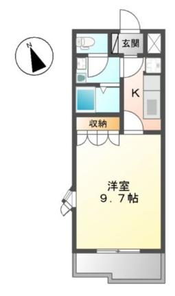 プランドール・カネキＡ棟 110｜愛媛県東温市北方(賃貸アパート1K・1階・29.75㎡)の写真 その2