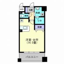 松山ウエスティン  ｜ 愛媛県松山市二番町１丁目（賃貸マンション1R・9階・35.67㎡） その2