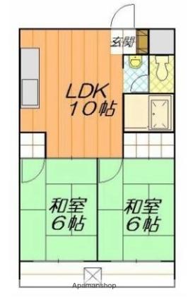 中央グランドハイツ ｜愛媛県松山市中央１丁目(賃貸マンション2LDK・3階・46.75㎡)の写真 その2