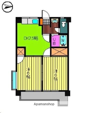 メゾン大塚 ｜愛媛県松山市空港通２丁目(賃貸マンション2DK・6階・40.50㎡)の写真 その2